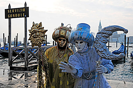 面具,狂欢,威尼斯,威尼托,意大利,欧洲