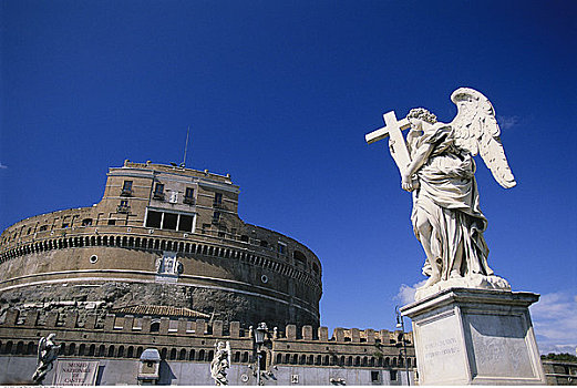 雕塑,城堡,罗马,意大利