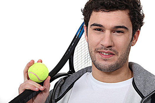 网球手,白色背景,背景