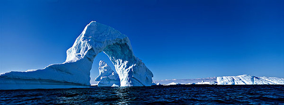 南极,岛屿,下午,太阳,冰山,拱形,靠近,港口,西南方,雷麦瑞海峡