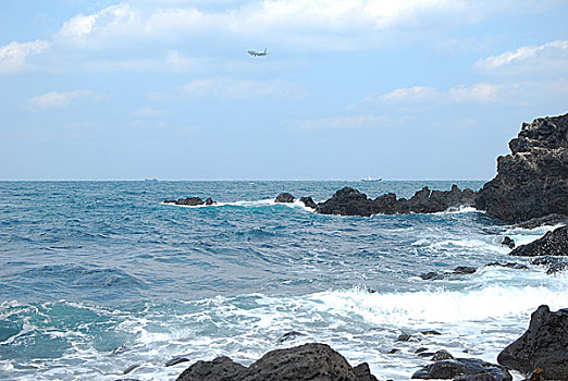 韩国济州海边风光