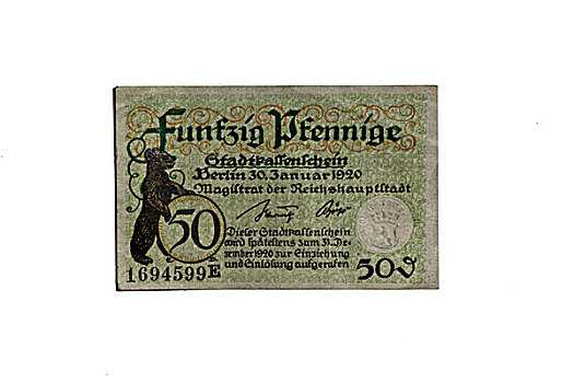 紧急,钱,财富,记事本,50,柏林,20年代