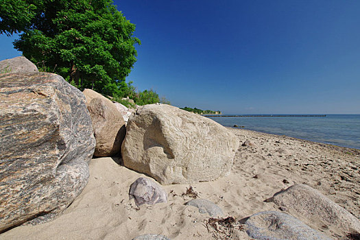 毁坏,海岸,波罗的海,自然,海滩,地区,西北地区,梅克伦堡,北德