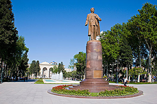 雕塑,巴库,阿塞拜疆,中东