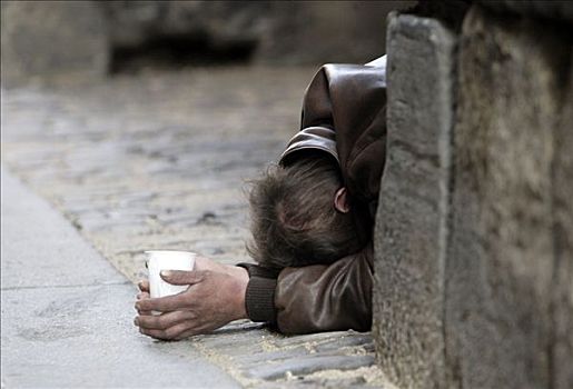 乞丐,布拉格,捷克共和国,欧洲