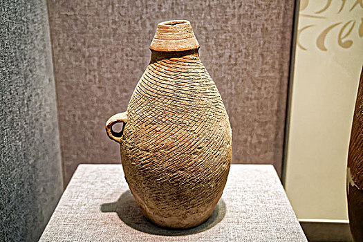 中国古代仰韶文化小口平底瓶