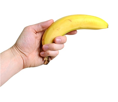 手,指向,香蕉