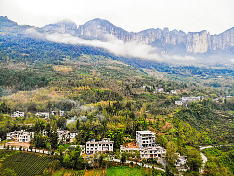 航拍湖北恩施大峡谷云龙地缝景区