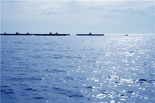 养鱼场,风景,蓝色,地中海