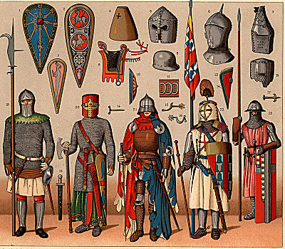 盾,头盔,外套,铠甲,法国,骑士