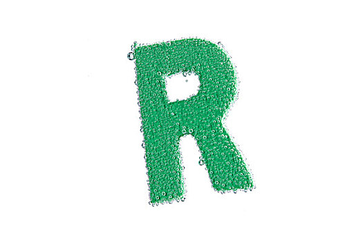 绿色,字母
