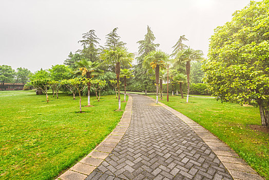 南京明故宫遗址公园的古建筑园林