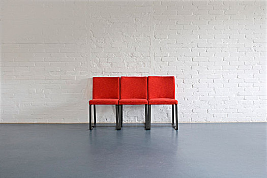 红色,靠墙,椅子