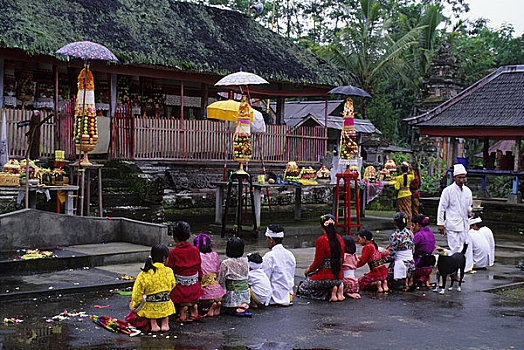 印度尼西亚,巴厘岛,小,庙宇,典礼