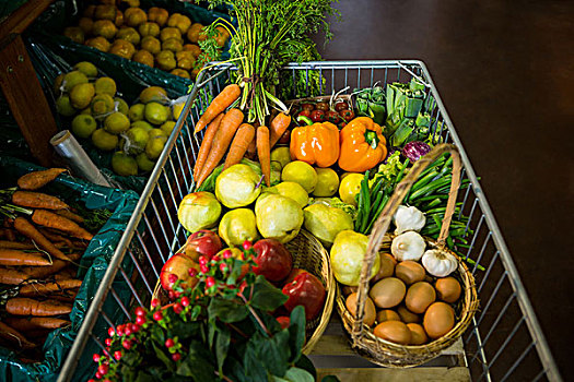 品种,果蔬,架子,超市