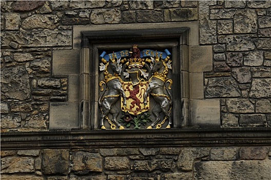 爱丁堡城堡,盾徽,特写