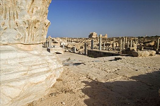 罗马,遗迹,塞卜拉泰,利比亚