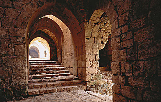 楼梯,拱形,通道,叙利亚