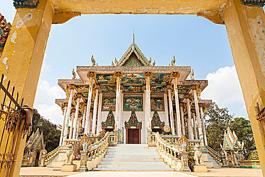 寺院,庙宇,靠近,柬埔寨,亚洲