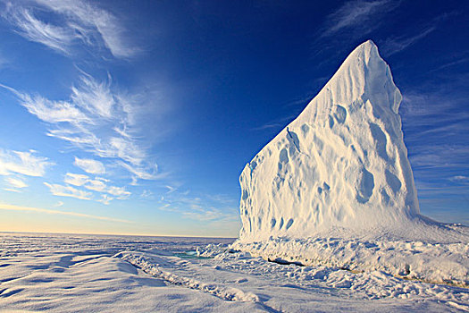 冰山,海岸,巴芬岛,加拿大