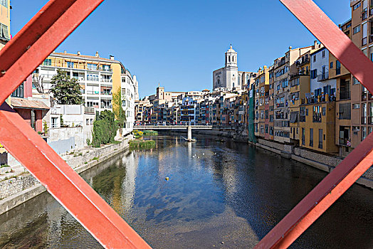 桥,赫罗纳,加泰罗尼亚,西班牙