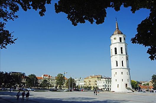 立陶宛,维尔纽斯,大教堂,钟楼,13世纪,局部,世界遗产