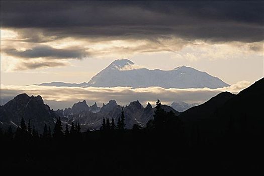 山,麦金利山,阿拉斯加,美国