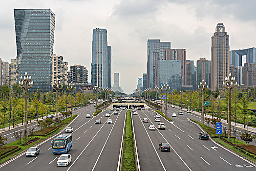 成都天府新区街景