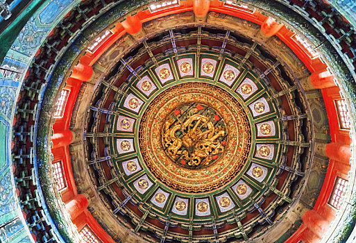 房顶建筑特写,紫禁城,北京故宫博物馆