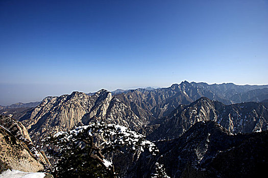 陕西-西岳华山群山