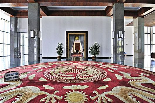 地毯,前厅,会议室,总统府,胡志明市,西贡,越南,亚洲