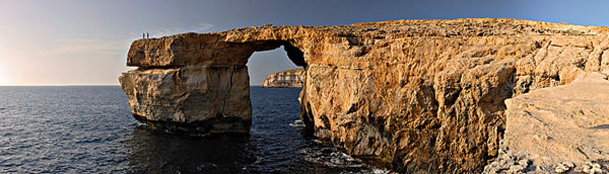 蔚蓝的窗囗,自然,拱形,西部,海岸,戈佐,马耳他,欧洲