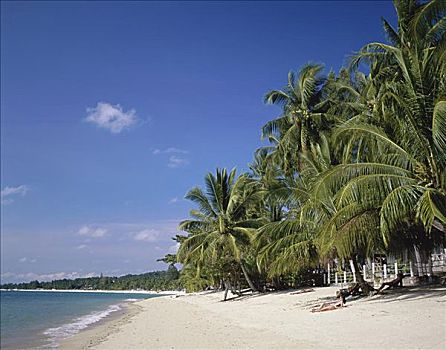 海滩,苏梅岛,泰国