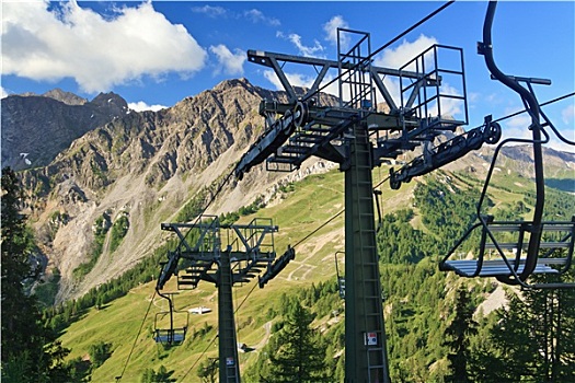 空中缆椅,意大利阿尔卑斯山