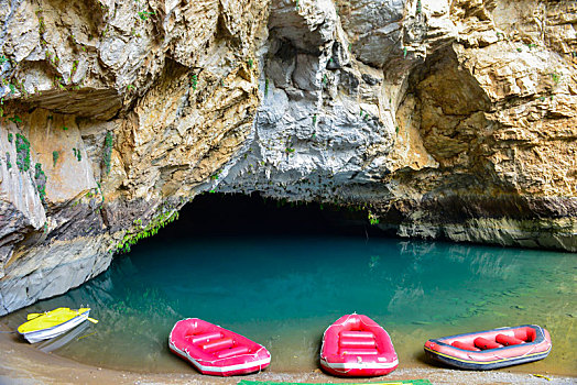 洞穴,旅游,概念