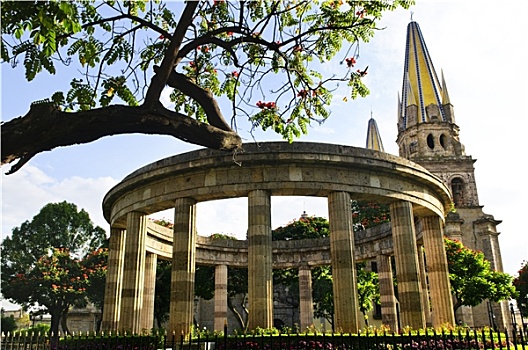 圆形建筑,瓜达拉哈拉,大教堂,墨西哥