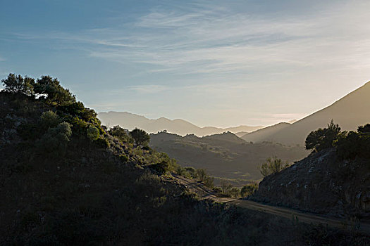 晴朗,山景