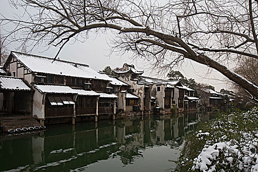 乌镇雪景