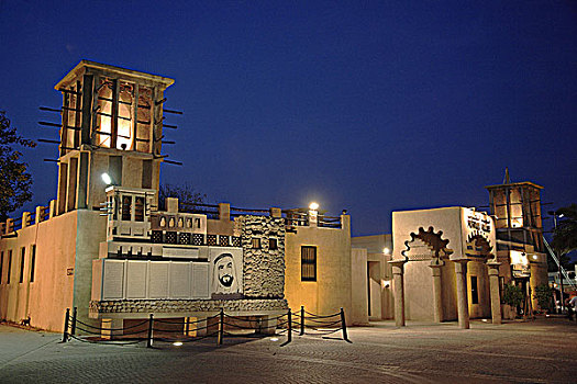 阿联酋,迪拜,传统建筑