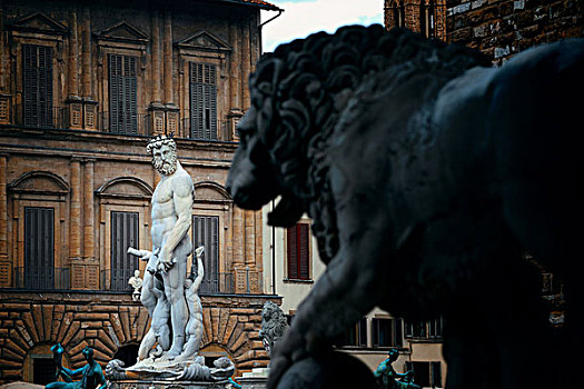 喷泉,韦奇奥宫,佛罗伦萨,意大利