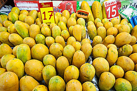 泰国,清迈,市场,木瓜