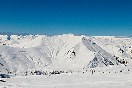 高山,雪