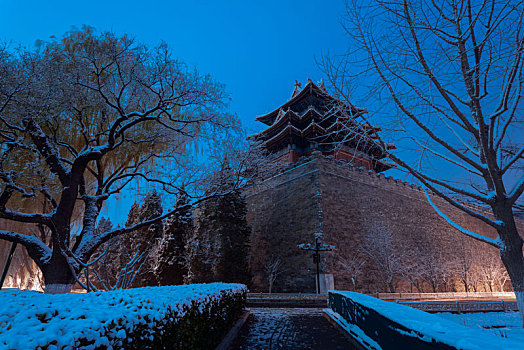 中国北京故宫冬天雪景
