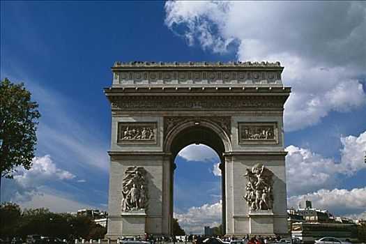 正面,拱形,巴黎,法国