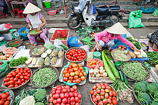 越南,会安,老城,中央市场
