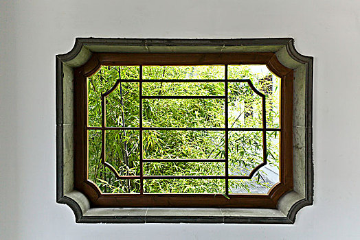 园林窗框图片