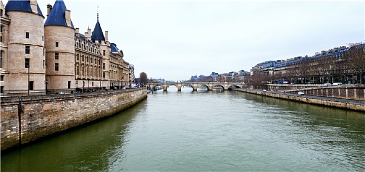 全景,塞纳河,巴黎