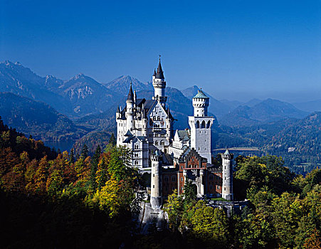 新天鹅堡,国王,城堡,巴伐利亚,德国