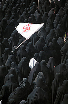 伊朗人,女人,埋葬,战争,德黑兰,七月,2003年