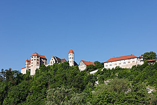 城堡,士瓦本,巴伐利亚,德国,欧洲